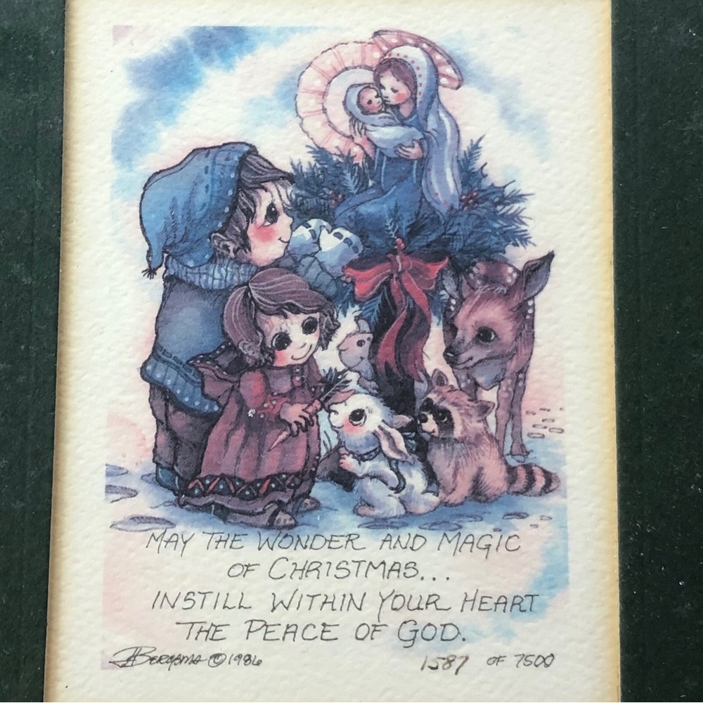 1986 Limited edition Jody Bergsma “Christmas” 717